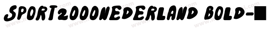Sport2000Nederland Bold字体转换